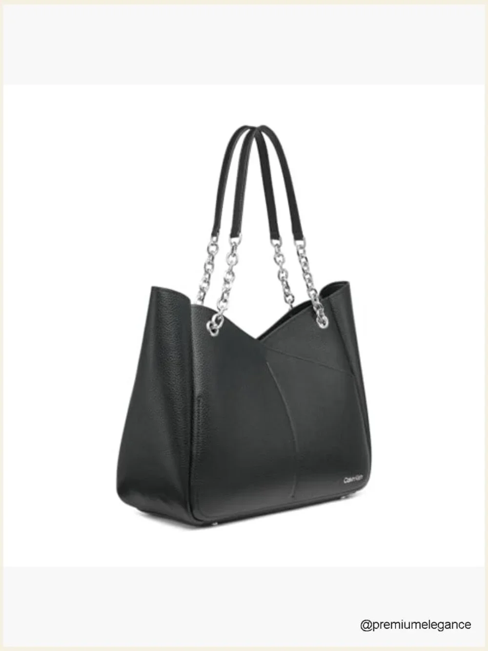 Zoe Chain Tote Satchel Handbag with Removable Pouch